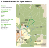 The new forest standing hat pignal inclosure walking route